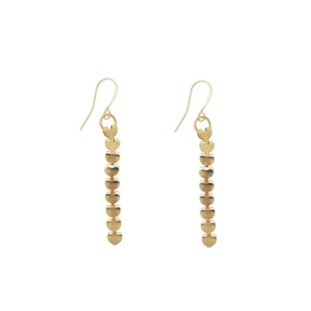 עגילי לבבות נופל