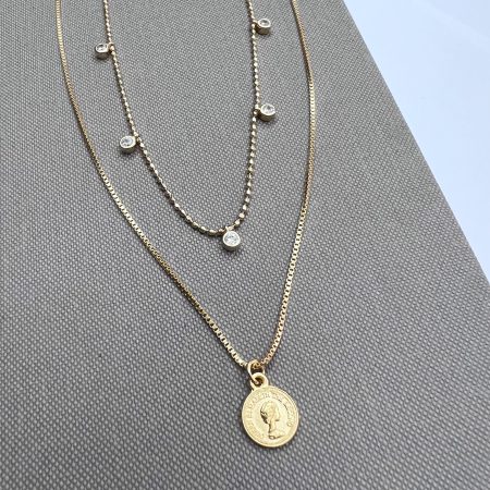 שרשרת דאבל קריסטלים