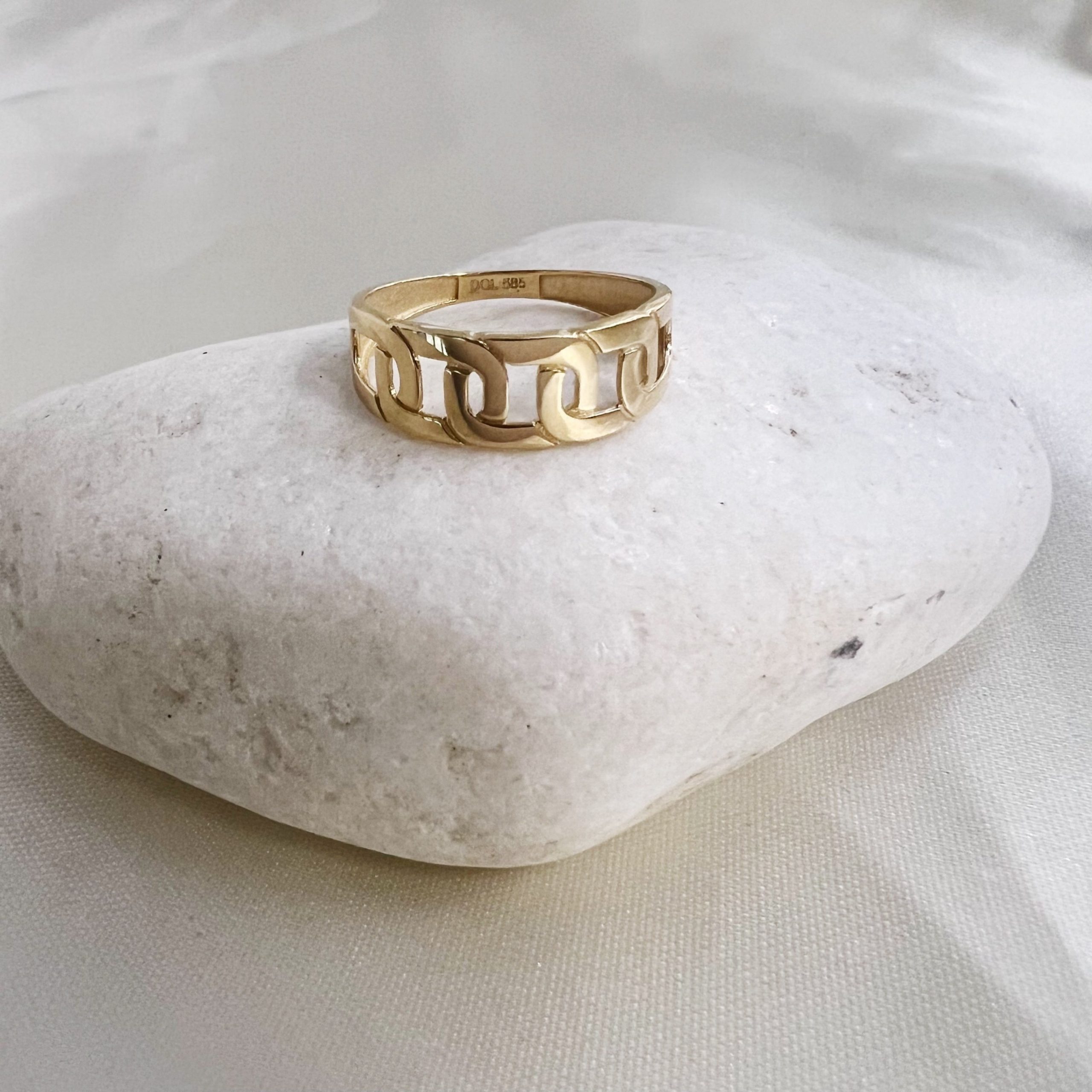 טבעת גורמט מונרו זהב 14 קראט – תמונה 5