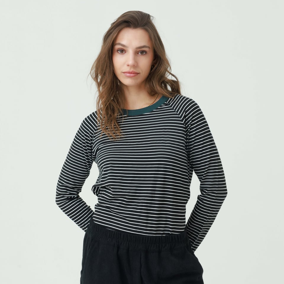 חולצה רגלן פסים צווארון – תמונה 5