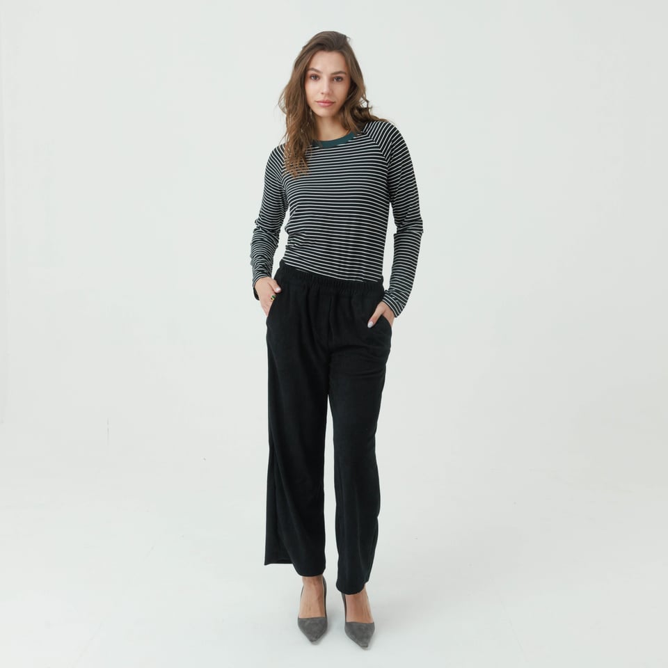 חולצה רגלן פסים צווארון – תמונה 9