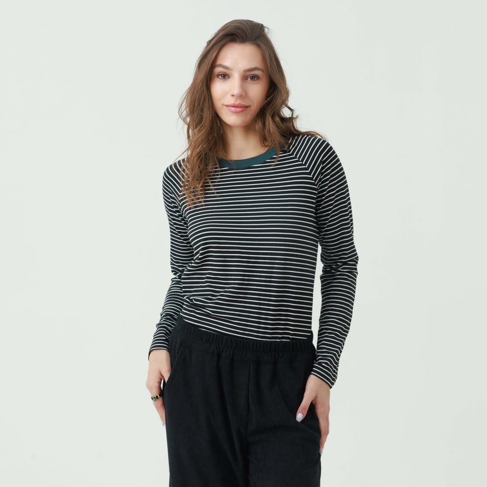 חולצה רגלן פסים צווארון – תמונה 4