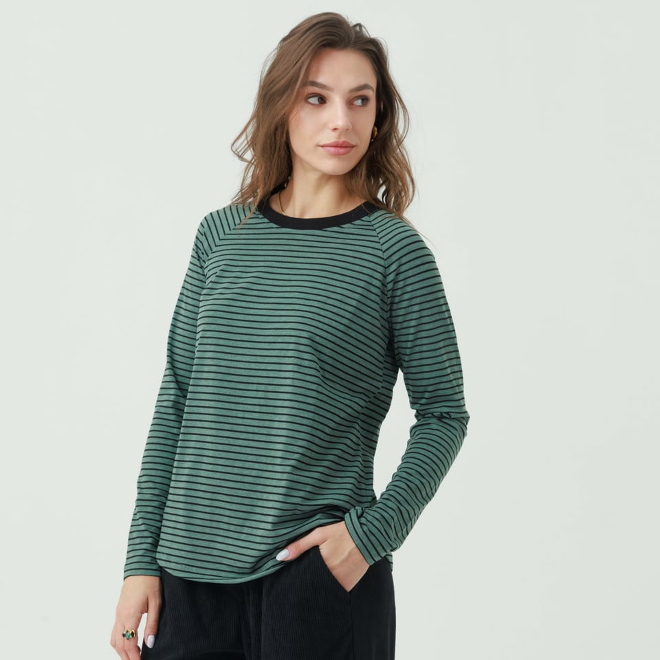 חולצה רגלן פסים צווארון – תמונה 8