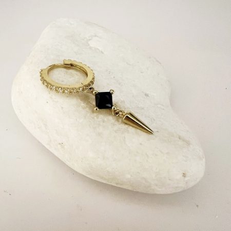 עגיל בודד לורי זהב 14 קראט