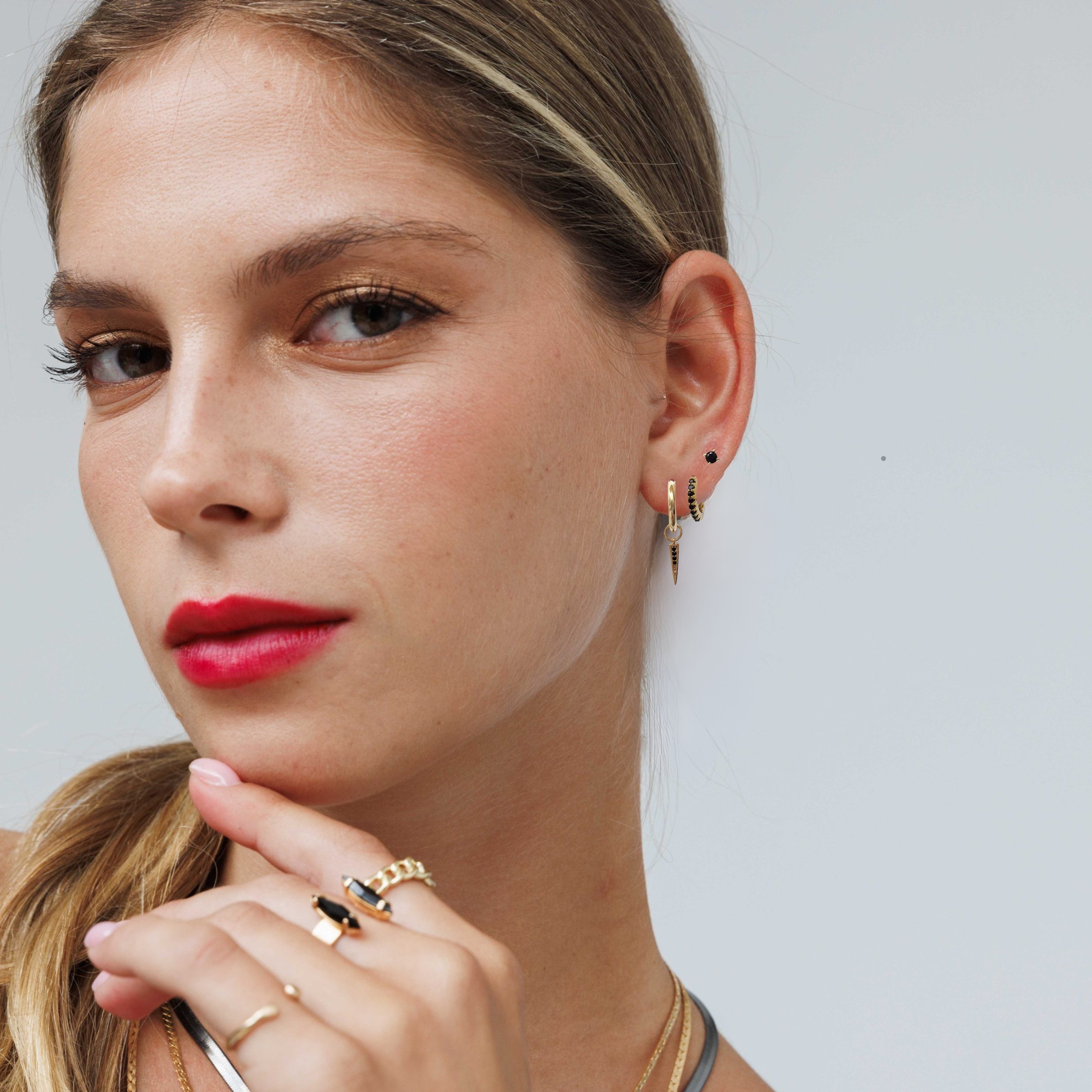 סט עגילים לוטוס דארק – תמונה 4