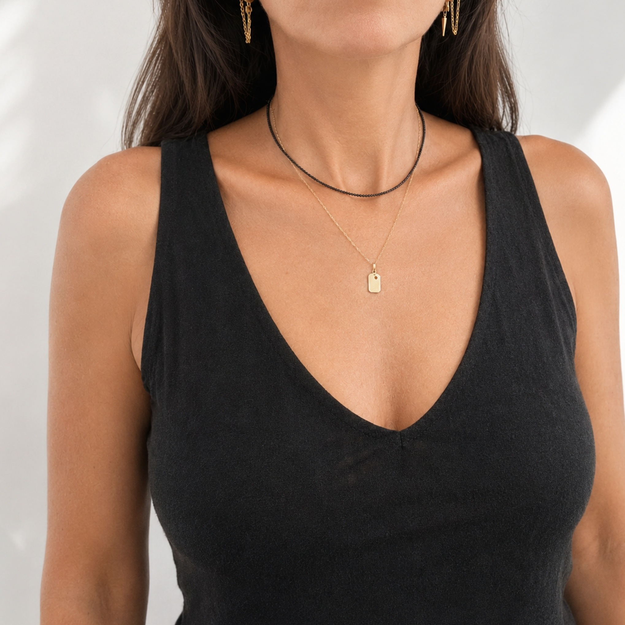 שרשרת רויאל לב זהב 14 קראט – תמונה 5